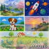 Maaleo festőkészlet bőröndben, űrhajós gyerekeknek