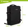 Trizand fekete túrahátizsák 42x32x40cm