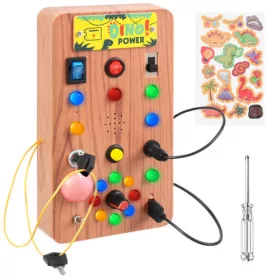 Kruzzel manipulációs tábla LED kapcsolókkal