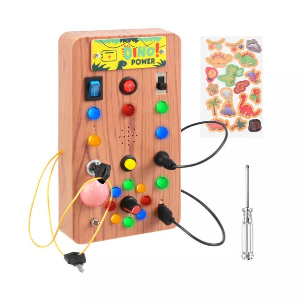 Kruzzel manipulációs tábla LED kapcsolókkal