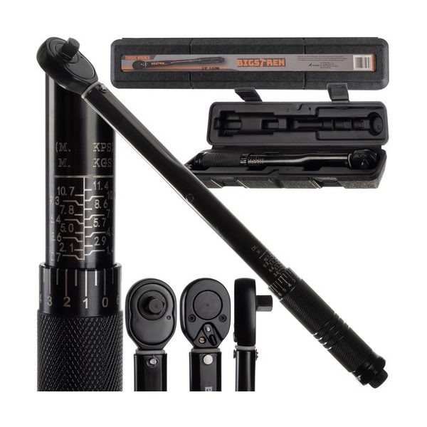 Nyomatékkulcs 3/8 7-112Nm Bigstren 22097 - erős és precíz eszköz minden munkához, autószereléshez és barkácsoláshoz.