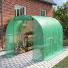Zöld szúnyoghálós ablakos üvegház ponyvafólia, 2x3 méteres méretben