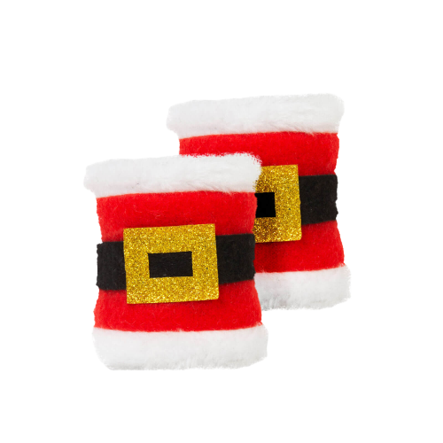 Karácsonyi mikulásruhás szalvétagyűrű (2 darabos csomag)